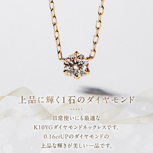 S-3459 K10YG ダイヤモンド ネックレス イエローゴールド ジュエリー アクセサリー