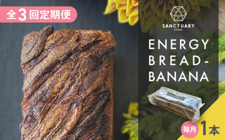 【全3回定期便】エナジーブレッド・バナナ　約540g ／ バナナケーキ グルテンフリー バナナケーキ スイーツ【SANCTUARY FOODS (株)】[ASAH010]