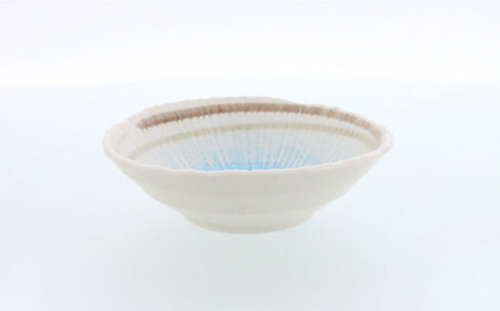 【美濃焼】雫 しずく 彫十草 取鉢 5枚セット【カネ定製陶】[MEI093]