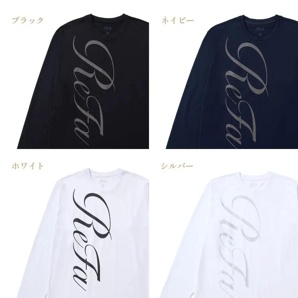 【ホワイト Mサイズ】リファ バイタルテック コンフォートジャージー クルーネックロングTシャツ ReFaロゴ