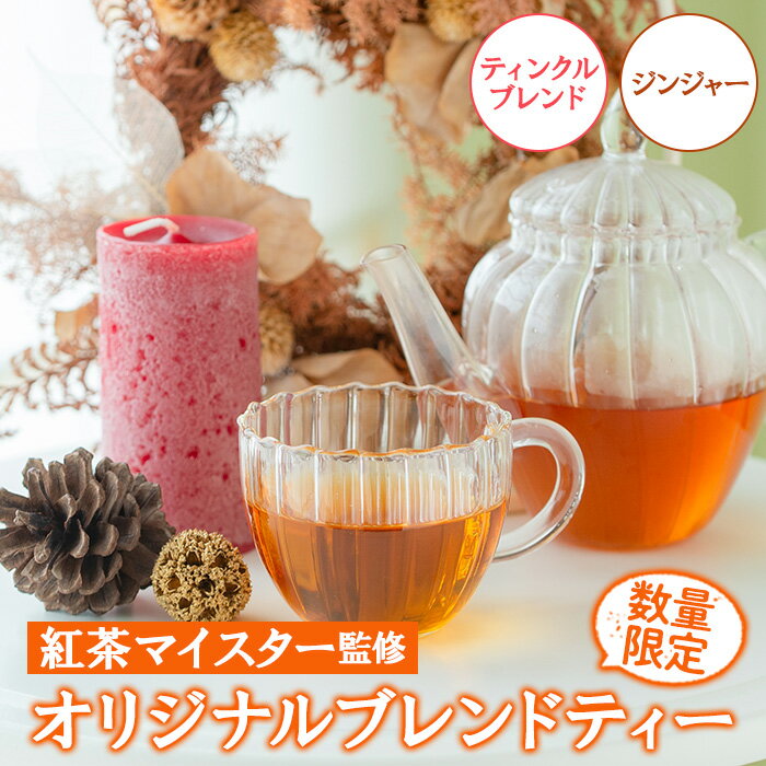 【ふるさと納税】＜数量限定＞ティンクルブレンドティー(6包入り×2P)・ジンジャーブレンド(6包入り×1P) いちき串木野 紅茶 ハーブティー ブレンドティー お茶 茶葉 ティーバッグ 柑橘 ジンジャー 生姜 セット ルシエルフュゼ【LeCiel+b2-cafe】