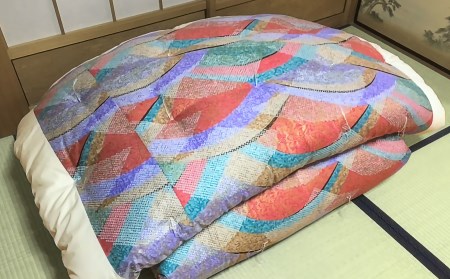 【浅井ふとん店】昭和レトロなコットン掛・敷布団セット/シングル・レッド