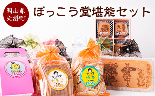 4. ぼっこう堂堪能セット ぼっこう堂 岡山県矢掛町 手焼き せんべい 煎餅 15種類 詰め合わせ《60日以内に出荷予定(土日祝除く)》