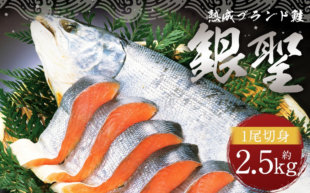 
【熟成】 ブランド鮭 「銀聖」 1尾(切身)　
