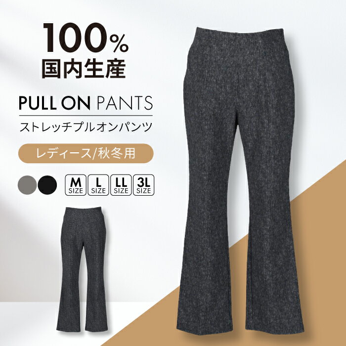 【ふるさと納税】【日本製】パンツ 秋冬用 ストレッチ プルオンパンツ 色が選べる レディースパンツ 婦人用 ビジネス (2714) 衣類 洋服 レディース パンツ ズボン ストレッチ 暖かい 日本製 岐阜 人気 ボトムス カジュアル オフィス 快適 岐阜市/ビッグ宮田[ANEA003]