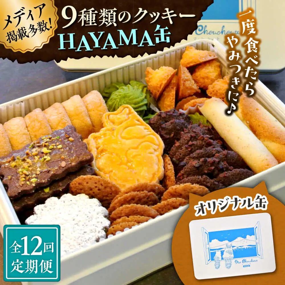 【全12回定期便】HAYAMA缶クッキー／ クッキー [ASBU011]