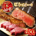 【ふるさと納税】【A4〜A5】長崎和牛ヒレステーキ　450g（150g×3枚）【株式会社MEAT PLUS】[MG11]