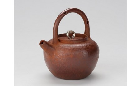 [高岡銅器]高岡銅器・高岡鉄器 素文鉄砲口形鉄瓶（桐共箱入り）