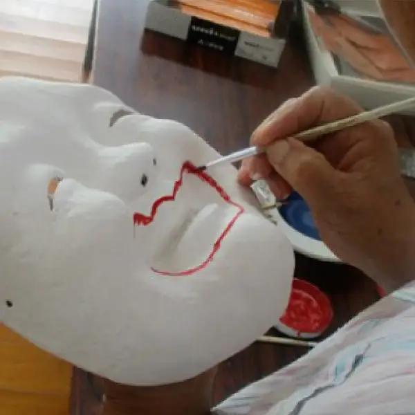 石見神楽面　男鬼