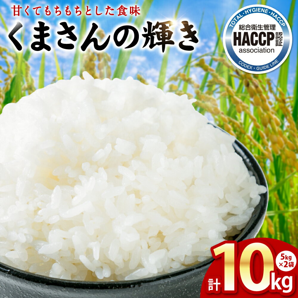 【ふるさと納税】【先行予約】《令和7年産》くまさんの輝き 5kg×2袋 合計10kg 熊本県産 八代市産 米 お米 精米 新米 白米 国産 送料無料 【2025年11月下旬より順次発送】