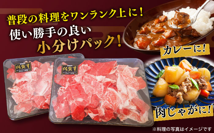 佐賀牛 こま切れ600g（300g×2パック）【川崎畜産】 [IAX030]