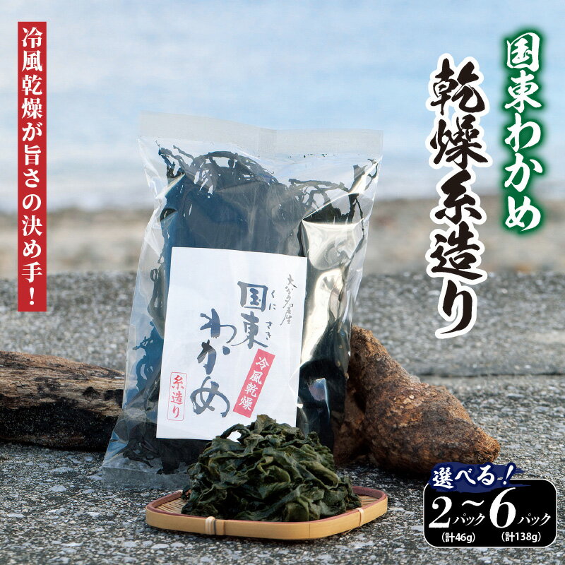 【ふるさと納税】【選べる容量】冷風乾燥が旨さの決め手！国東わかめ「乾燥糸造り」