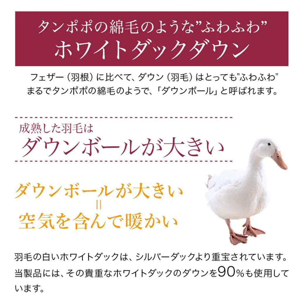 【ブルー】洗える4つ星ダウンケットホワイトダウン90％エクセルゴールドラベル〔23-J201-bl〕_(都城市) 羽毛掛布団 シングル ロング 150×210cm 0.2kg ホワイトダックダウン 日