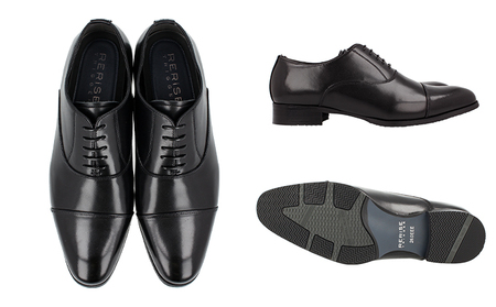 RERiSE TRIGGER RE-3001 本革ビジネスシューズ ストレートチップ BLACK 26.5cm（ブラック）