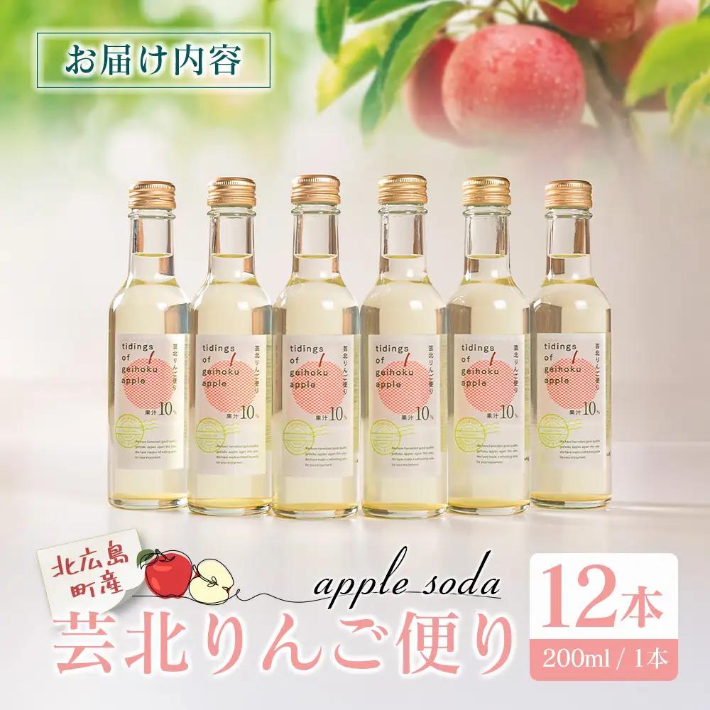 芸北りんご便り（りんごソーダ） 12本セット_HA095_006