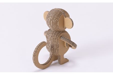 No.221 段ボール製工作キット　干支シリーズ　サル