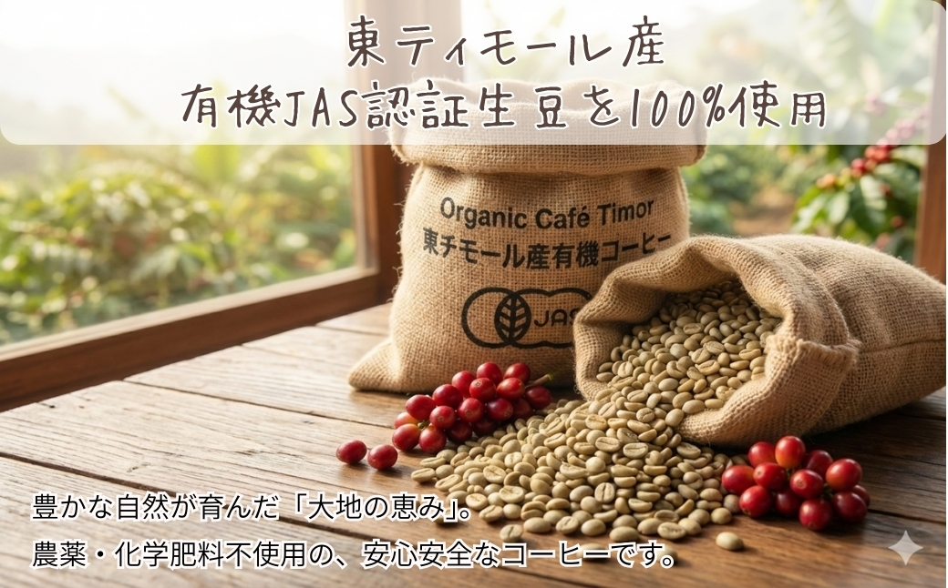 しかめがね 自家焙煎珈琲豆 100g | コーヒー 豆 焙煎 ドリップ 豆 有機JAS認証 無農薬有機栽培 酸味 苦味 すっきり バランス