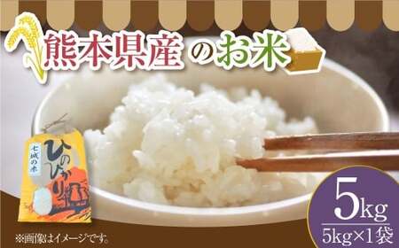 【令和7年度産】 熊本県産のお米5kg ひのひかり   精米 単一原料米 お米 米  【2025年11月上旬発送開始】