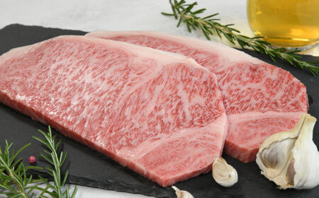 くまもと黒毛和牛 黒樺牛 A4～A5等級 ロースステーキ 約400g（約200g×2枚）【株式会社杉本本店】[AYBJ015]