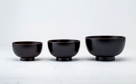 【滴生舎】浄法寺漆器 おやま椀 (中) 溜