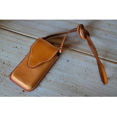 ふるさと納税 小浜市 スマホケースコンビ ライトブラウン(ショルダー付)