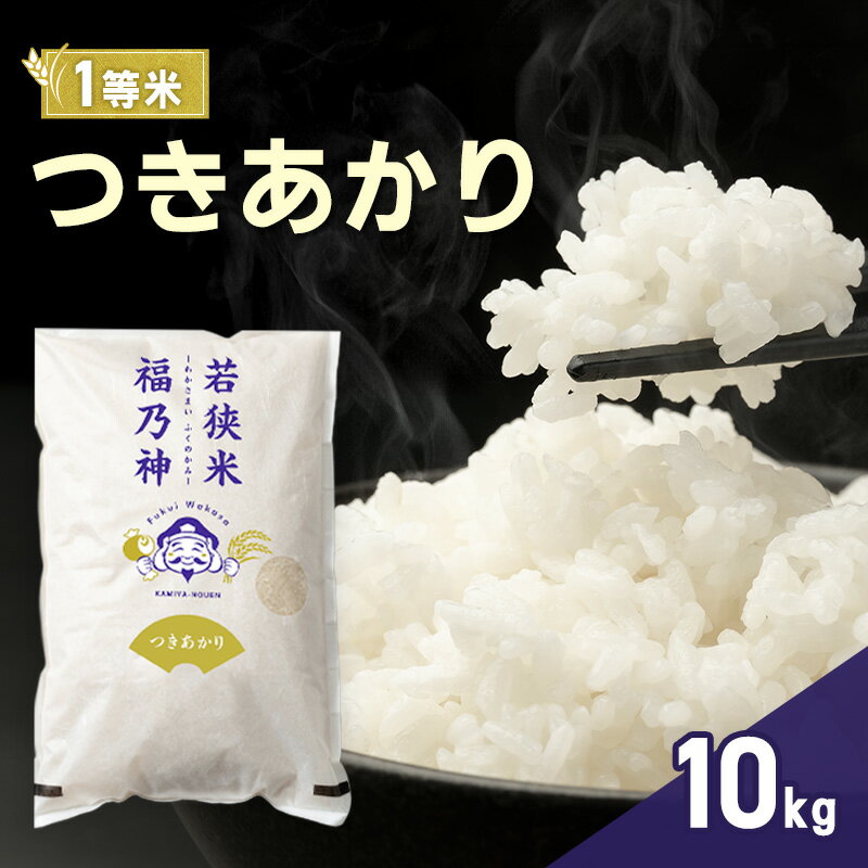 【ふるさと納税】令和7年産 つきあかり 10kg（一等米・神谷農園） 米 お米 若狭町　お届け：2026年4月上旬～7月中旬