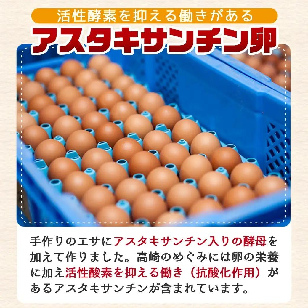 アスタキサンチン入り赤卵「高崎のめぐみ」50個〔AA-68-001-50〕_(都城市) 赤卵 50個 L～Mサイズ 採れたて 新鮮たまご 卵かけご飯 お菓子作り 玉子料理 美容 健康 アスタキサンチン