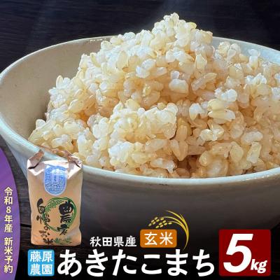 ふるさと納税 北秋田市 米【令和8年産 新米予約】秋田県北秋田市産 あきたこまち 玄米5kg|fjne-020501