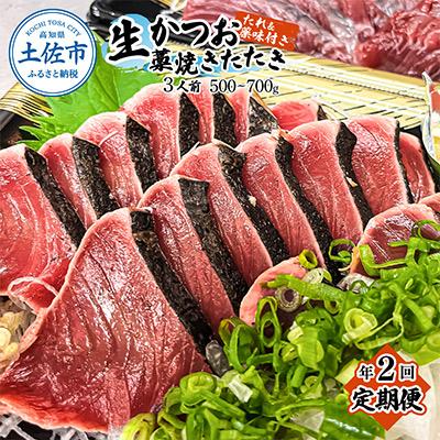 ふるさと納税 土佐市 【発送月固定定期便】初鰹・戻り鰹!本場高知の生鰹藁焼きタタキ!＜3月・9月 上旬発送＞全2回