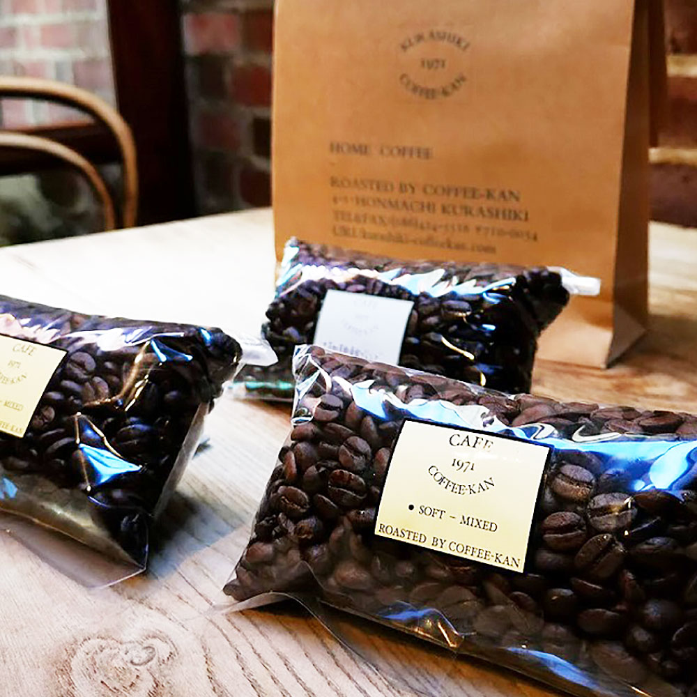 【ふるさと納税】倉敷珈琲館 オリジナルブレンド 3種セット ＜選べる種類＞ 豆のまま 挽いた粉 豆 コーヒー粉 自家焙煎 コーヒー 専門 ドリップ ギフト 岡山県産　 ドリップコーヒー 深煎り 中深煎り 浅煎り オリジナルブレンド コーヒー豆 ネルドリップ