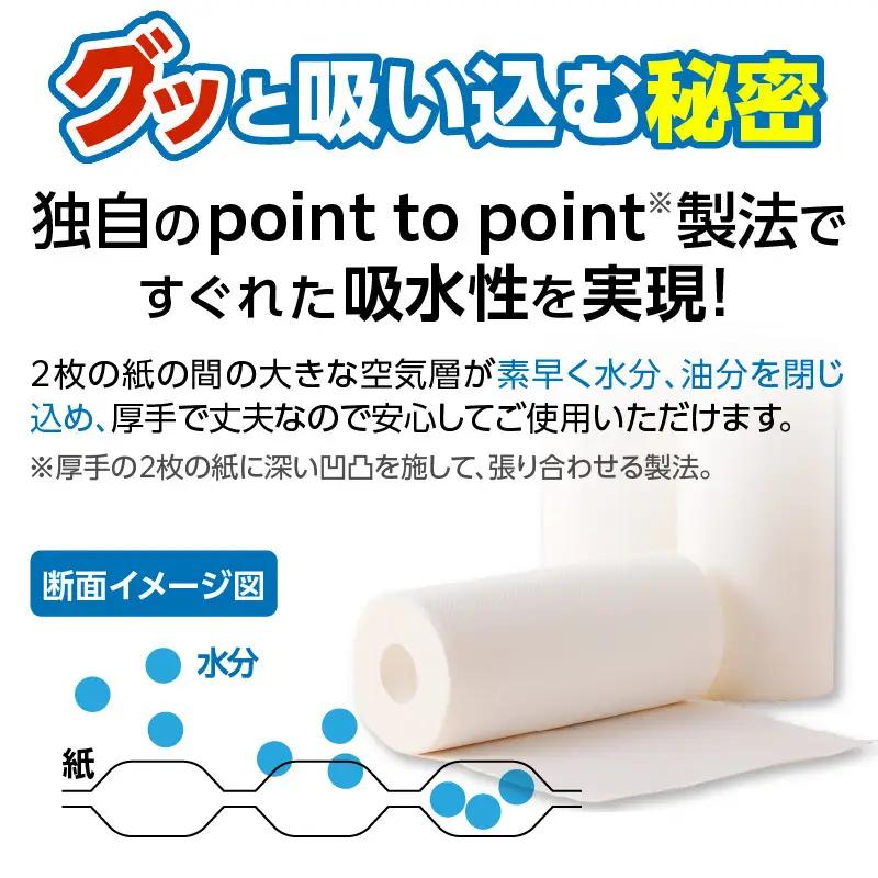 【隔月配送】キッチンタオル100カット（4ロール×12パック）6回お届け定期便 T10044
