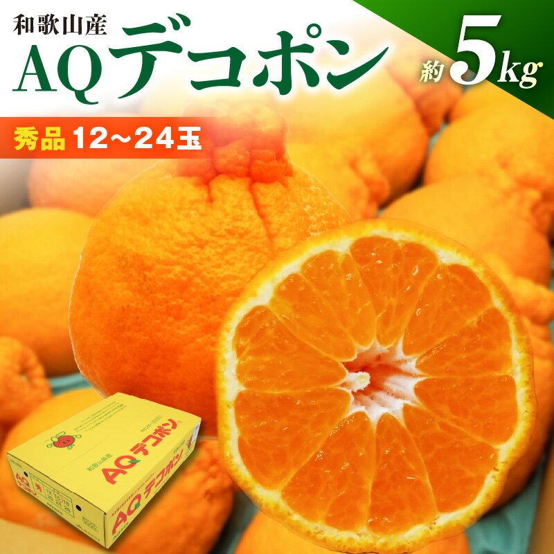 【ふるさと納税】【2027年先行予約】和歌山県産 AQ デコポン 5kg 秀品 (12〜24玉)【デコポン 不知火 しらぬい】