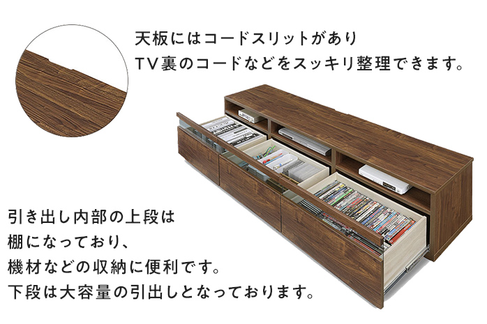 TVボード Milano ミラノ 幅180cm DK ダーク ブラウン 家具 収納 テレビボード 完成品 【北海道・東北・沖縄・離島不可】 CN013