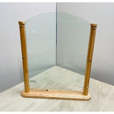 北海道産カラマツ使用　飛沫防止パネル　タイプ2(60×70cm)
