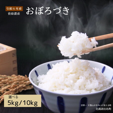 【ふるさと納税】菅原農産 おぼろづき 選べる 精米 5kg 10kg ゆめぴりかのふるさと ゆめぴりか発祥の地 比布町 産地直送 お米 北海道産米 ふるさと納税
