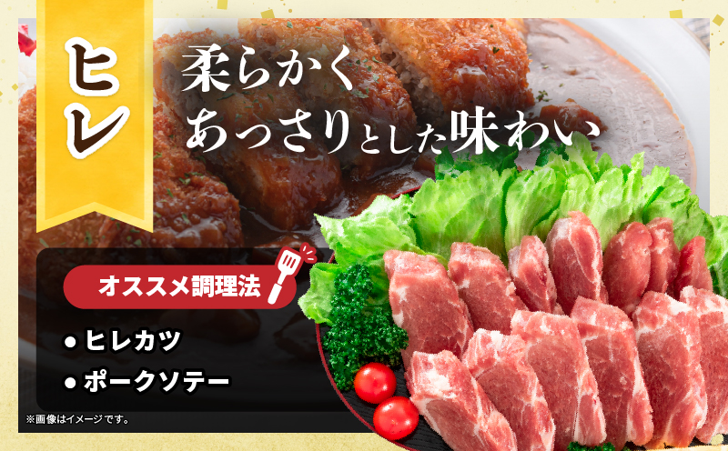 宮崎県産 豚肉ロースカツ用＆ヒレカツ用セット 合計1.3kg 国産 食品 2種 食べ比べ とんかつ トンテキ ポークステーキ 角煮 ソテー 豚丼 小分け おすすめ おかず お弁当 晩ご飯 手軽 便利 