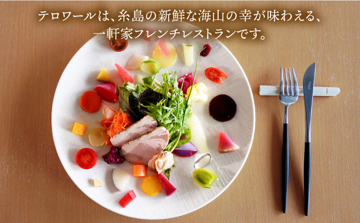 糸島市のレストラン【テロワール】 ランチ・ディナー 共通 お食事券 9,000円分 糸島市 / テロワール [AMM005]