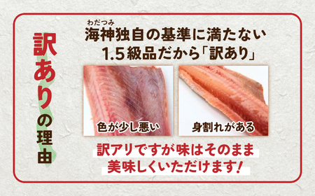 干物　訳あり品シマホッケ　約1.8kg～2.1kg（600g～700ｇ×3パック）｜FX002