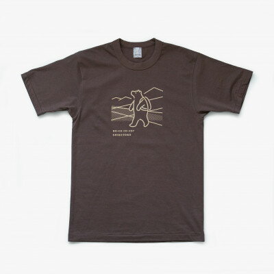 【ふるさと納税】「知床トコさん」×久米繊維　コットンTシャツ　トレッキング柄　XLサイズ　半袖【配送不可地域：離島・沖縄県】【1629411】