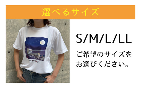 かほくの身近な風景スケッチTシャツ『西田幾多郎記念哲学館』1枚 Mサイズ [AD010-2]