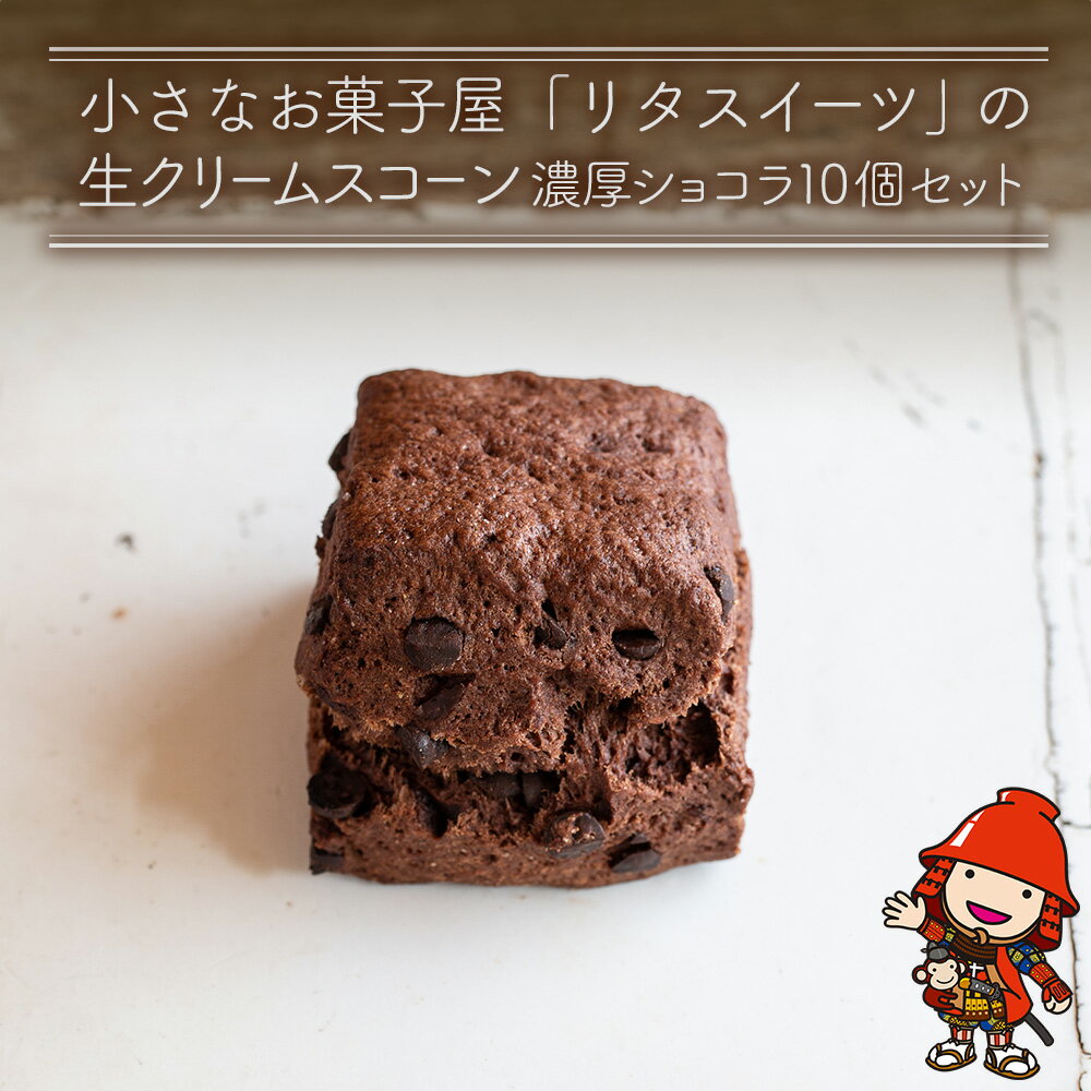 【ふるさと納税】発酵バター香る濃厚リッチな生クリーム スコーン (濃厚ショコラ) 10個セット | お菓子 菓子 おかし 洋菓子 焼き菓子 イギリス菓子 ショコラスコーン チョコスコーン おやつ デザート スイーツ 手作り ティータイム アフタヌーンティー 大分県 中津市