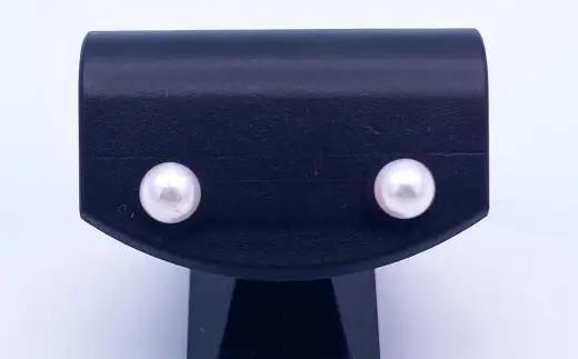 【あこや真珠】ピアス 約5.0～5.5mm（K18） アコヤ真珠 真珠 本真珠 パール アクセサリー 長崎県 長崎市