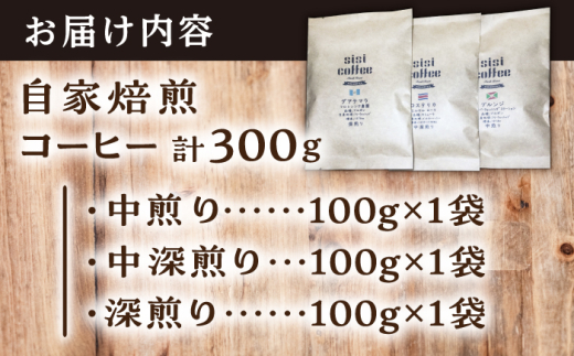 【豆】珈琲豆 おまかせ 3種 飲み比べ セット 珈琲 コーヒー 焙煎 選べる コーヒー豆 ロースター【宍戸珈琲】[AKGP001-1]