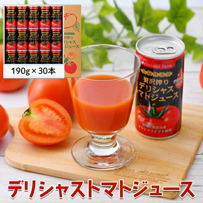【ふるさと納税】デリシャストマトの缶ジュース30本セット