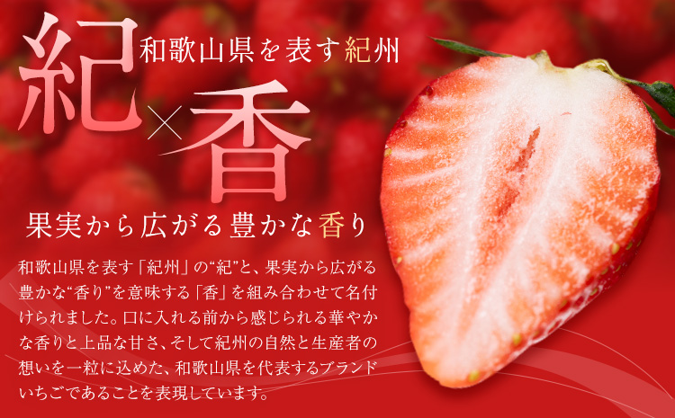 【先行予約】いちご イチゴ 苺 フルーツ 果物 紀州和歌山 ブランドいちご 紀の香 250g × 4パック 1kg 1000g 株式会社魚鶴商店《2027年2月上旬-2月下旬頃出荷》和歌山県 日高町 