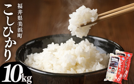 【先行予約】【令和7年産・新米】米 コシヒカリ 計10kg （5kg × 2袋）精米 福井県美浜町産 【2025年12月下旬発送予定】 [m60-c005_12]