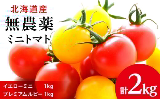 無農薬 ミニトマト イエローミニ プレミアムルビー 各１ｋｇ