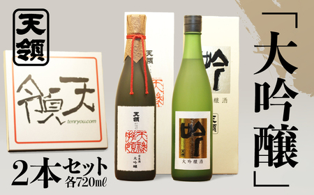 「大吟醸」セット 大吟醸 天禄拝領（720ml×1本）/大吟醸　吟（720ml×1本）【2-16】