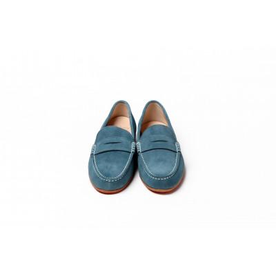 ふるさと納税 大和郡山市 紳士靴　ドライビングシューズ　Coshaer2320 BLUE 2E 24.5cm |  | 01