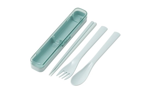食洗機対応箸 スプーン フォーク カトラリーセット 【スモーキーグリーン】 TAC1 【携帯 はし 大人 お弁当 おしゃれ トリオセット トリオ】 スケーター 725944 奈良県 奈良市 skt068
